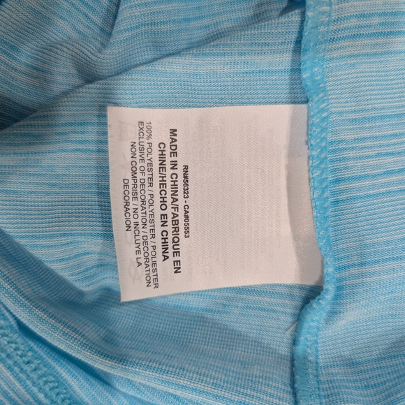 Nike Women's Light Blue V-Neck Top - Picture 5 of 7